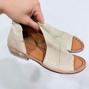 Free People Mont Blanc Light Grey Sandals Women’s Size 6 (37)